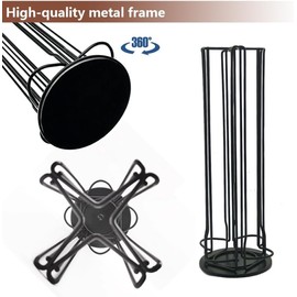 Wrobic Capsule Holder for Nespresso Vertuo Capsules, Coffee Capsule Stand, Rotating Pod Rack Holds Nespresso Vertuoline Capsules (28 Pods), Black