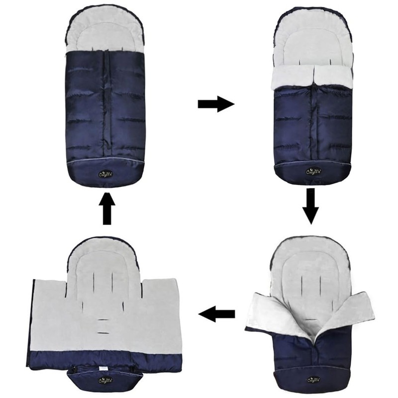 CozyMe Stroller Footmuff, Insulated Stroller Blanket Evelution for Winter Baby,
