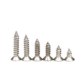 [M3] Stainless Steel Countersunk Head Tapping Screw Set 1 Type (A-Shape) 10 Pieces x 6 Sizes [M3x6, M3x8, M3x10, M3x12, M3x14, M3x16]