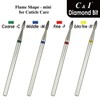 C & I Diamond Nail Drill Bit Flame Shape E-File