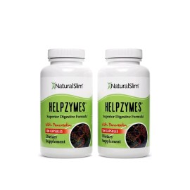NaturalSlim Helpzymes 2-Pack Digestive Formula Capsules EX10/25