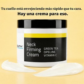 YEOUTH Crema reafirmante para el cuello con vitamina C para pecho y escote, 2 onzas Neck Cream for a Visibly Firmer and Tighter-Looking Appearance, Targets the Look of Crepey Skin and Turkey Neck