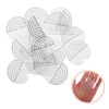 Baluue 100 Pcs Transparent Round Spacer Templates Heat Shield Guards
