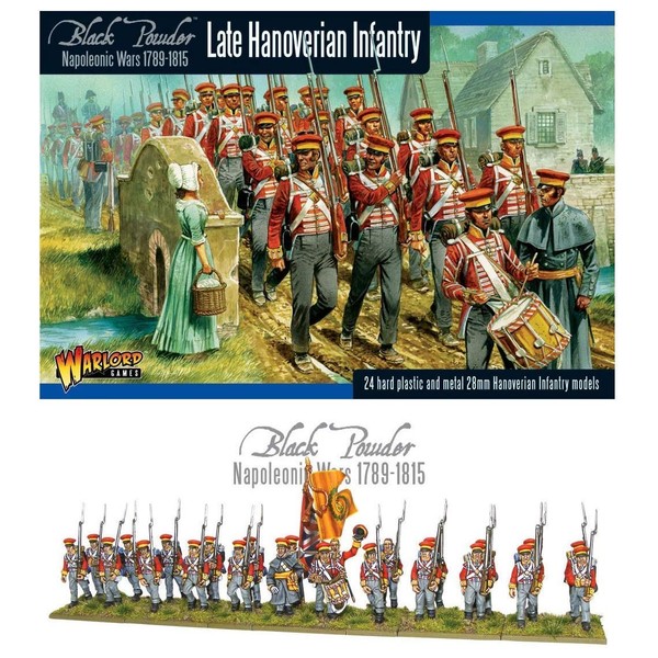 Black Powder Late Napoleonic Hanoverian Line Infantry Regiment 1:56 Military Wargaming Plastic Model Kit