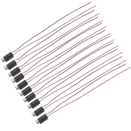 Newnessai 10Pcs Micro Motor, DC 3V 14000RPM Mini Vibration Motors, Micro Coreless Brushed Motors 6mm X 15mm