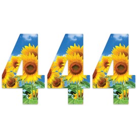 Packwith Pack of 3 Sunflower Wheelie Bin Stickers - 4 ideal for Home, Office, Refrigerators, Out Door Wheelie Bins, Dustbin V1094