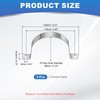 PATIKIL 3-1/2" (89mm) Rigid Pipe Strap, 5 Pcs 304 Stainless