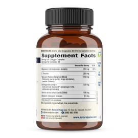 Zzzen, Relaxing Refreshing Sleep, Relieves Stress and Improves Mood, L-Theanine, Ashwagandha, GABA, Melatonin with Botanical Blend, NonGMO, Sleep Aid & Supplement for Adults, 60 Caps