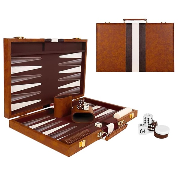 KQWVZ Backgammon Set 2 Players, Travel Backgammon Set with Premium