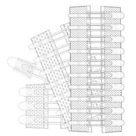 Wound Closure Strips Zip Stitch Sutures Butterfly Bandaids Emergency Laceration Closure Kit for Lacerations Incisions Cuts(20X8CM)