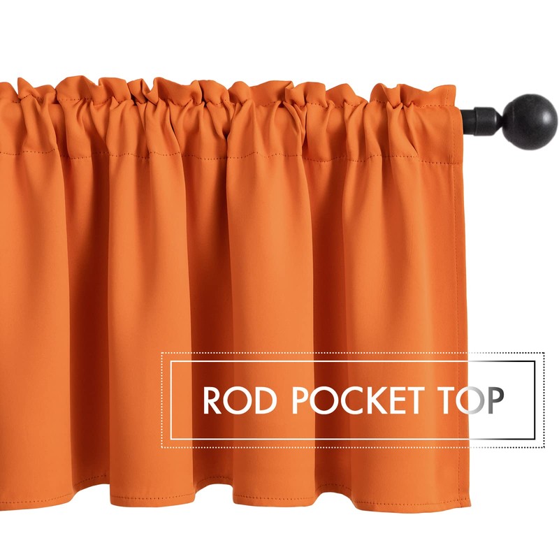 MIULEE Fall Window Valance for Bedroom Living Room Kitchen Bathroom