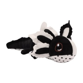 unsnurnoch Black & White Axolotl Plush Toy 17.7", Realistic Salamander Plush, Soft Stuffed Animal for Kids and Collectors, Creative Home Decor, Present for Birthday Christmas