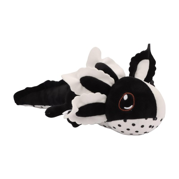 unsnurnoch Black & White Axolotl Plush Toy 17.7", Realistic Salamander