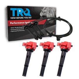 TRQ Ignition Coil Kit 4 Piece Compatible with 1996-2002 Toyota 4Runner 1995-1998 T100 1995-2004 Tacoma 2000-2004 Tundra