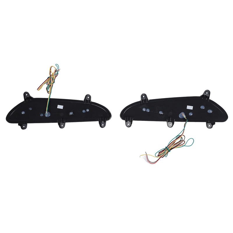 LED Rear Bumper Reflective Fog Brake Turn Indicator Black Left