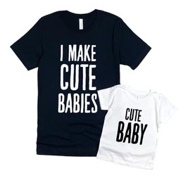 I make cute babies matching set, daddy and me outfits, dad gifts