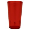 G.E.T. 6612-1-R-EC Heavy-Duty Plastic Restaurant Tumblers, 12 Ounce, Red (Set