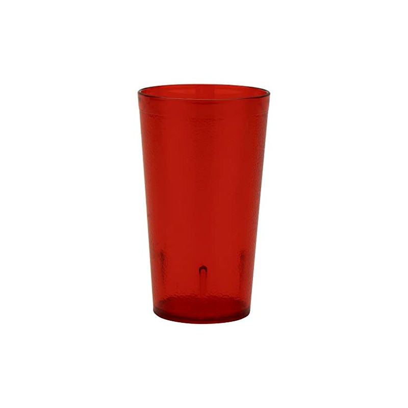 G.E.T. 6612-1-R-EC Heavy-Duty Plastic Restaurant Tumblers, 12 Ounce, Red (Set