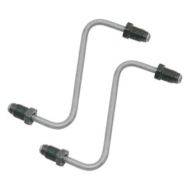 Inline Tube Compatible with 1997-99 Buick Century Rear Drum w/ABS 3/16" Drum Brake Lines 2pc, OE Steel