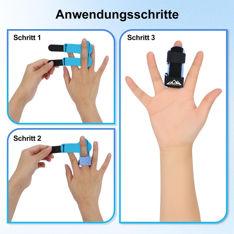 supregear Finger Splints, Pack of 2 Adjustable Finger Support, Comfortable