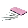 Pinzas Para Extensión De Pestañas Mink 1x1 / Estuche con