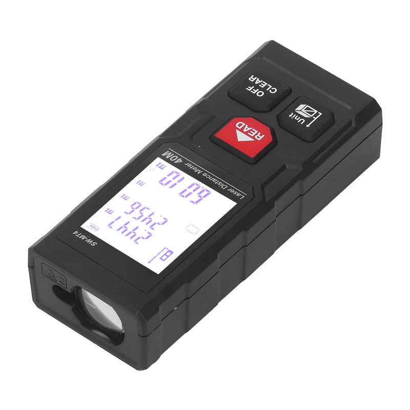 Laser Distance Meter Millimeter Level Accuracy 40m Range Red Light