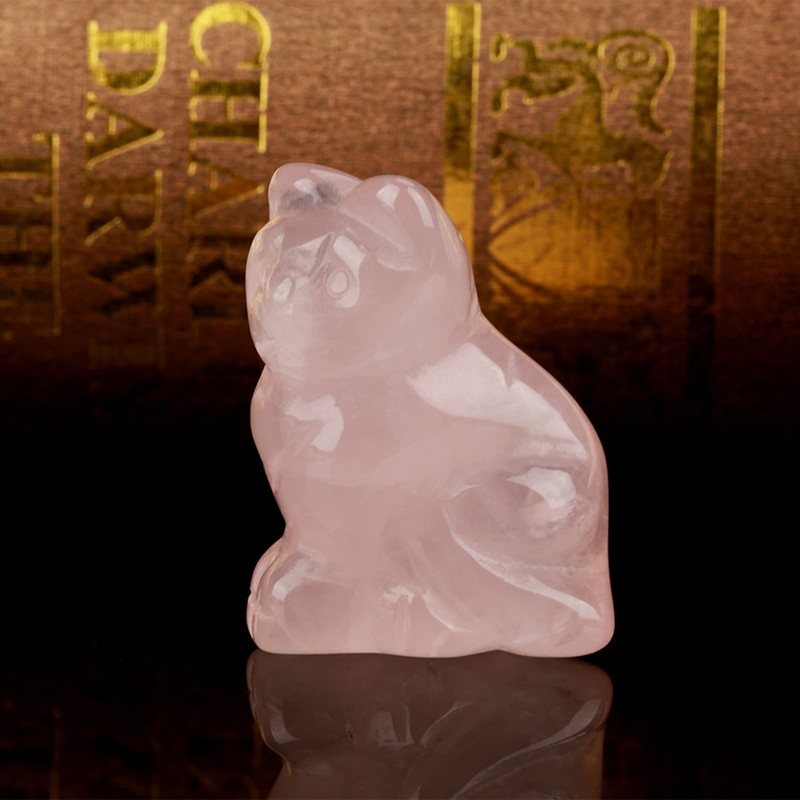 Ausla Steindekoration, Rosa Kristall-Heilstein, Heilkristalle