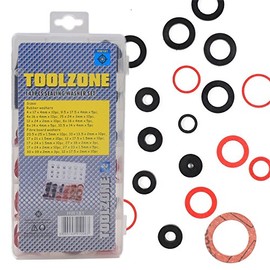 141Pc Assorted Sealing Washers O-Rings for Household Appliances & Dripping Taps