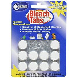 Magichem Bleach Tabs (makes 10 gallons of bleach per card- 4 cards per order)