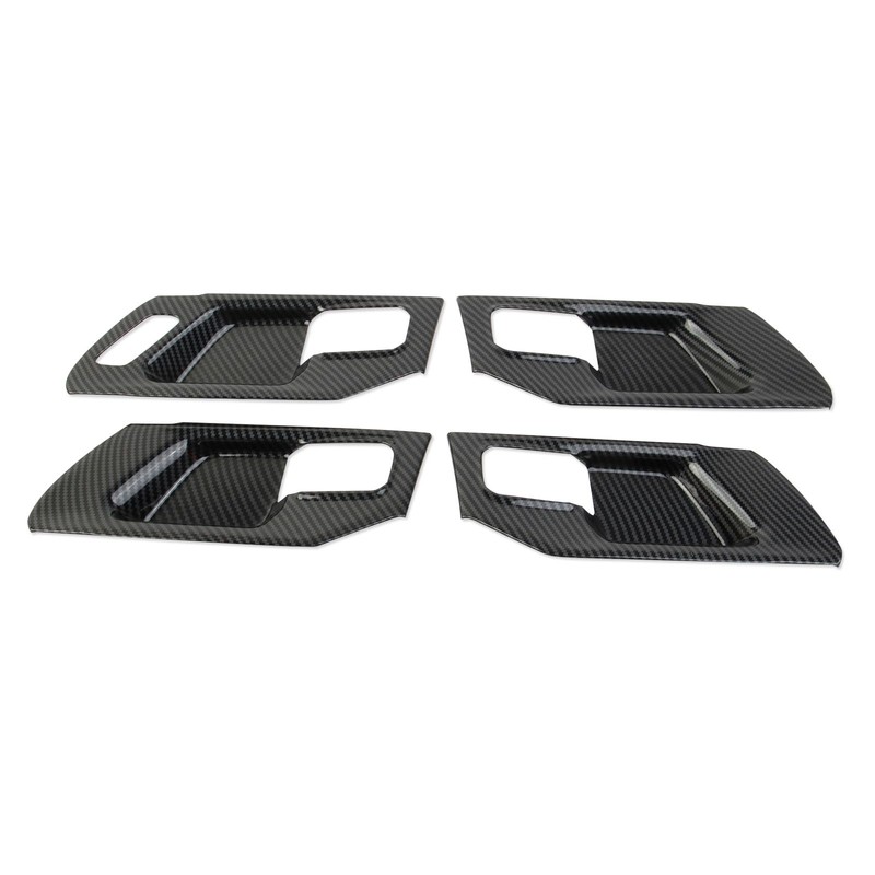 Korlot Carbon Fiber Style Interior Door Handle Bowl Panel Cover