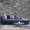 TORURAL 100 Whitewash Grey Faux Brick Wall Tiles, 3D Thin