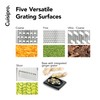 Cuisipro Stainless Steel Cheese Grater with Handle, 4 Sided Box