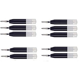 10 Genuine Intrepid Medium Point Cross ion Black Gel Ink Refill [Bulk Packing] for Cross Roadster, Vice, Penatia Gelicious, and Matrix Pens (Black)