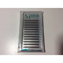 Unbranded Eyelashes 2D in tray D/0.10/9mm-15m