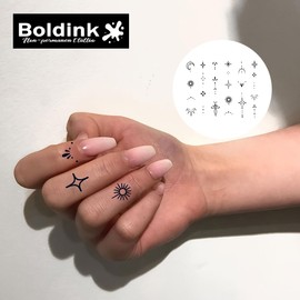 Boldink Semi-permanent tattoos, party gifts, realistic finger tattoos, waterproof and non-reflective, suitable for boys and girls, exquisite packaging（Finger Tattoo 11）