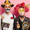 30PCS Day of the Dead Photo Booth Props, Halloween Party