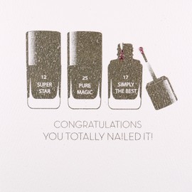 Congratulations You Totally Nailed It ! - Handmade Greeting Card / GSM13