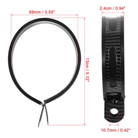 F FIERCE CYCLE 89mm 3.5" 3 1/2 Inch Motorcycle Exhaust Band Joint Clamp Muffler Pipe Stainless Steel Black