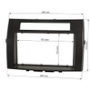 tomzz Audio 2455-052 Double DIN Radio Faceplate Compatible with Toyota