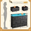 WLIVE Led Dresser for Bedroom, TV Stand for Bedroom with