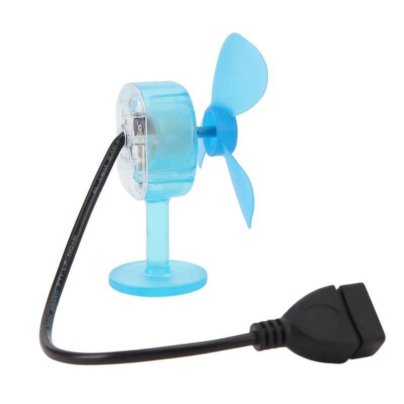 Helmet Dragonfly Fan with Light Suction Cup Propeller Fan Small