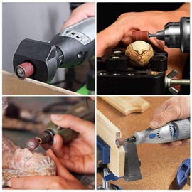 Yesallwas 120 Sanding Band, 126 Piece Set, Mini Router, Polishing, Nail Machine, Polishing Wheel, Sanding Ring, Sanding Drum, Drum Sander Set, Rotary Tool, Rotary Tool, Rotary Tool