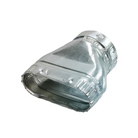 Metal-Fab 4" Oval to 4" Round B-Vent Adapter HVAC Pipe Fitting MFG# 4MO