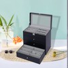 YIYIBYUS Glasses Box,4 Layers 24 Slots Glasses Display Case Storage