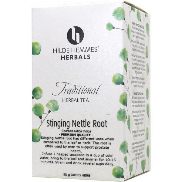 4 x 50g Dried Herbs HILDE HEMMES HERBALS Stinging Nettle Root Tea (Total: 200g )