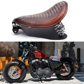 Bobber Motorcycle Solo Seat Compatible With Sportster XL 1200 883 48 Dyna Brown