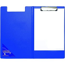 Seco ECO PVC Covered Foldover Recycled Clipboard with Low Profile Clip, Fits Letter Size and All documents up to 8 x 12’’ - Blue (Pack of 12)