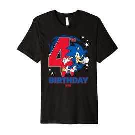 Sonic The Hedgehog 4th Birthday Epic Sonic Big Chest Logo Premium T-Shirt