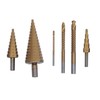 Step Drill Bit Set Universal Triangle Shank HSS High Hardness