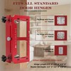 Professional Door Hinge Mortising Jig, Red Aluminum Alloy Template Kit